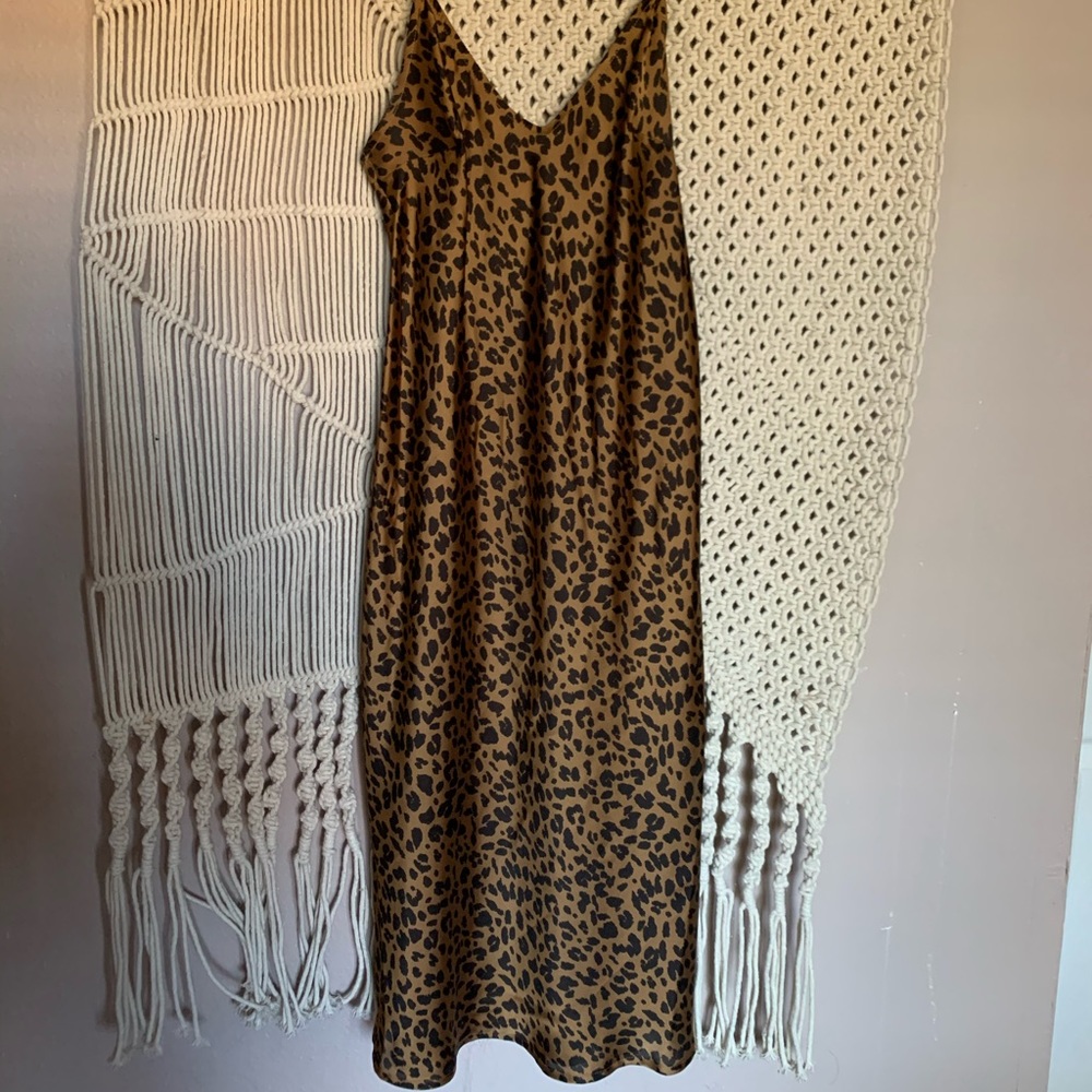 cheetah midi dress